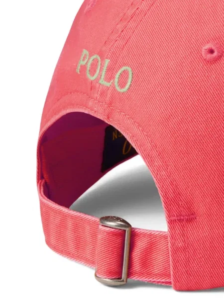 Șapcă Polo Ralph Lauren cu broderie din țesătură twill în carouri albastru