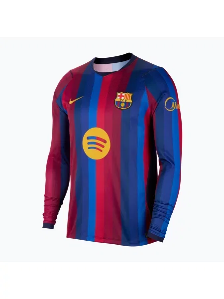 Fotbal tricou cu mânecă lungă Nike cu garnet albastru