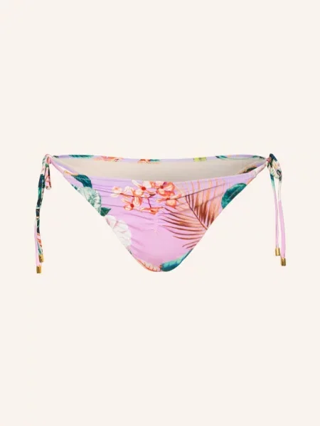 Pilyq Dół Od Bikini Trójkątnego Ruched Tie Tenny rosa czerwony
