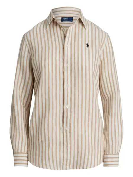 Șapcă Polo Ralph Lauren din fleece cu dungi cu volane albastru
