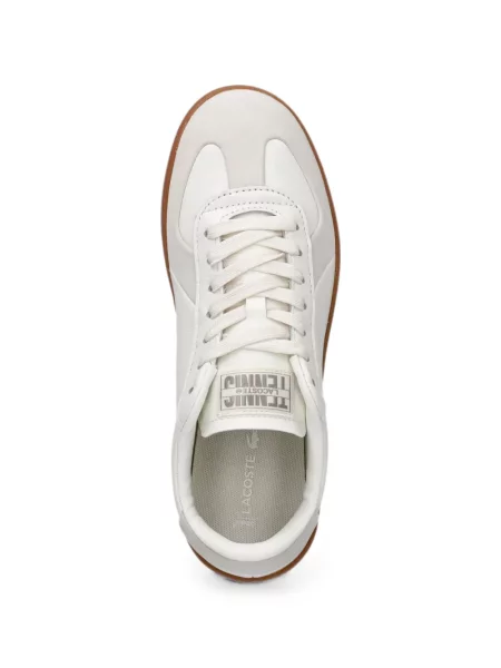 Sneakerși Lacoste din piele alb