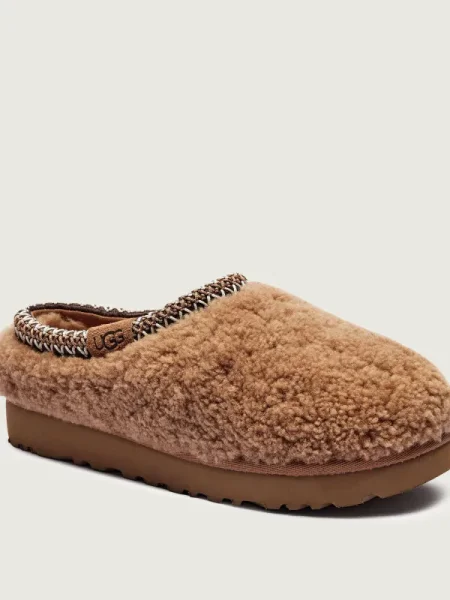 UGG De piele mules încălțăminte TASMAN MAXI CURLY cu adaos de lână
