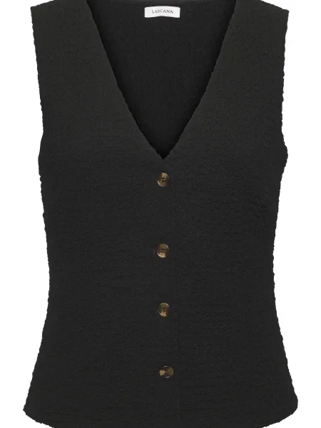 LASCANA Vestă de costum negru