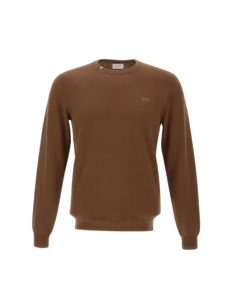 Sweter Sun68 brązowy