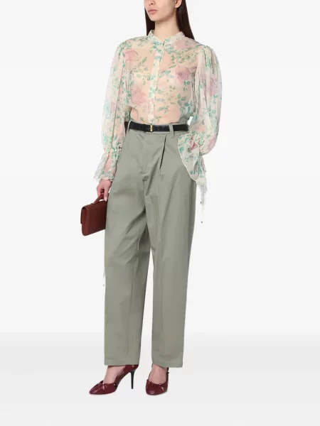 Pantaloni Department 5 plisate verde