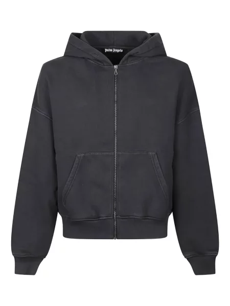 Długa bluza z kapturem Palm Angels czarna