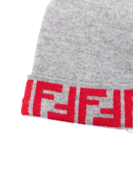 Czapka dziecięca Fendi szara