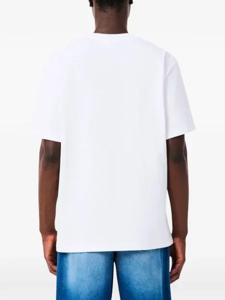 Tricou Lacoste cu autograf alb