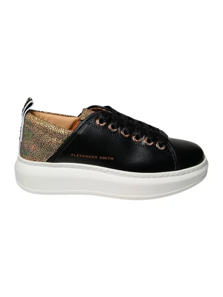 Sneakersy Alexander Smith skórzane czarne