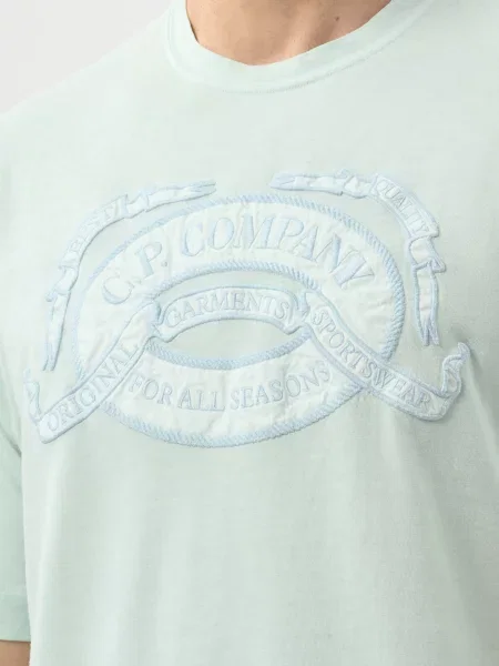 Футболка C.p. Company блакитна