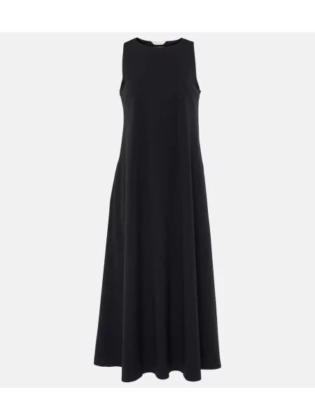 Rochie midi Max Mara până la genunchi de costum din jerseu bej