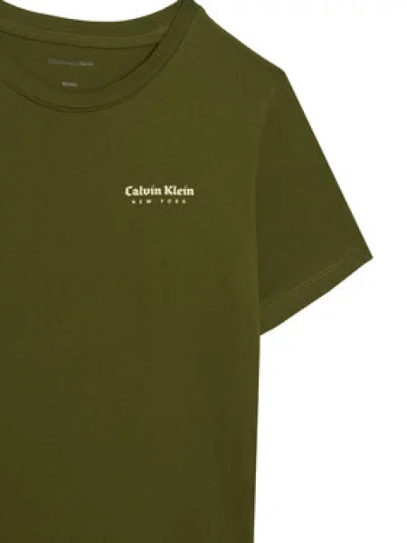 Dětské tričko Calvin Klein Jeans zelené
