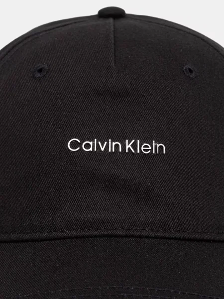 Calvin Klein Kapa s šiltom Cotton Twill W/ Hw Cap črna