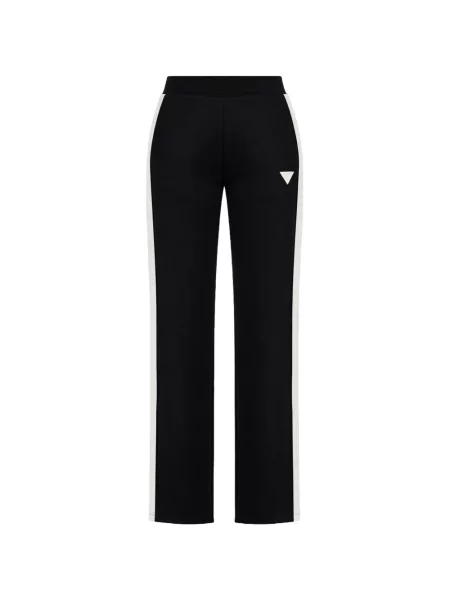 Pantaloni Guess alergare cu autograf negru