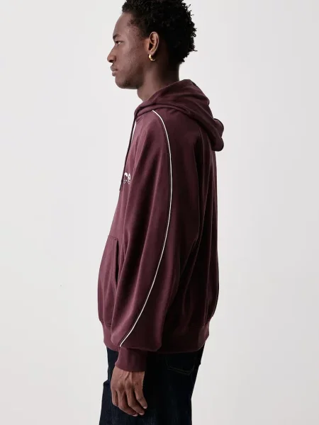 New Balance kapucnis melegítőfelső férfi pamuttal piros