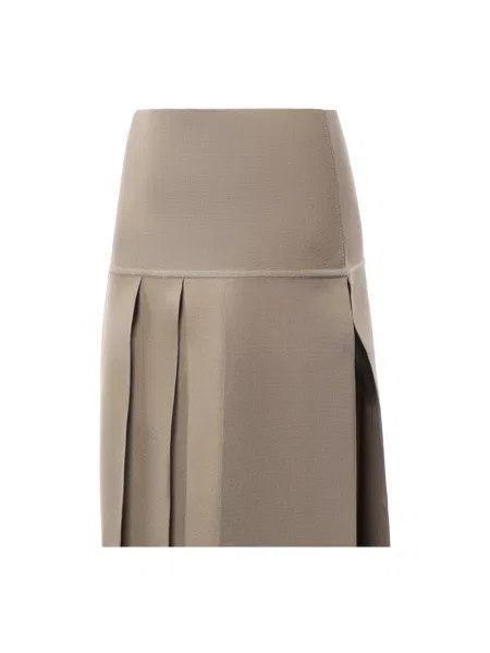 Spódnica midi Alaïa beżowa