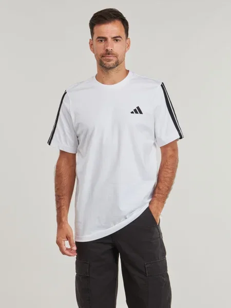 Tricou Adidas cu dungi alb