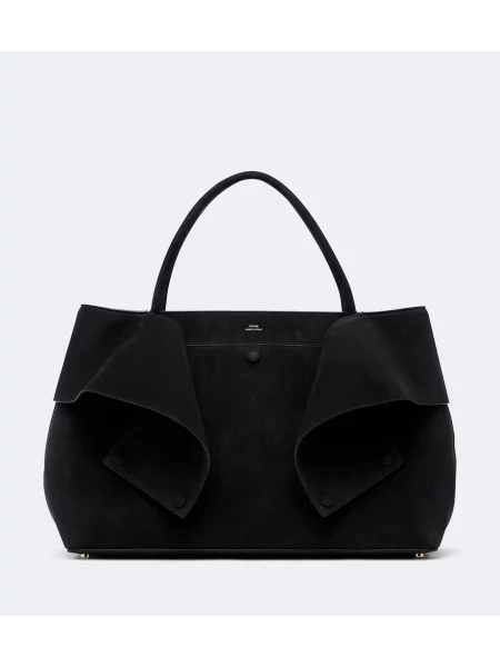 Geantă shopper Toteme din piele negru