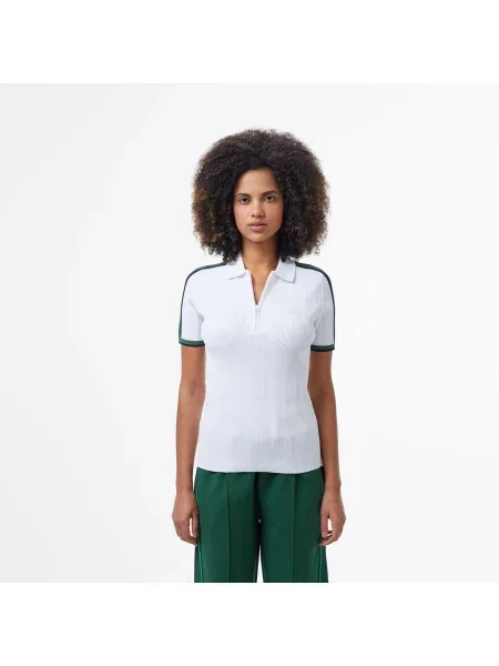 Поло Lacoste белое