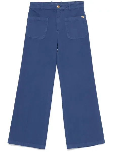 Cropp pantaloni Chloé albastru