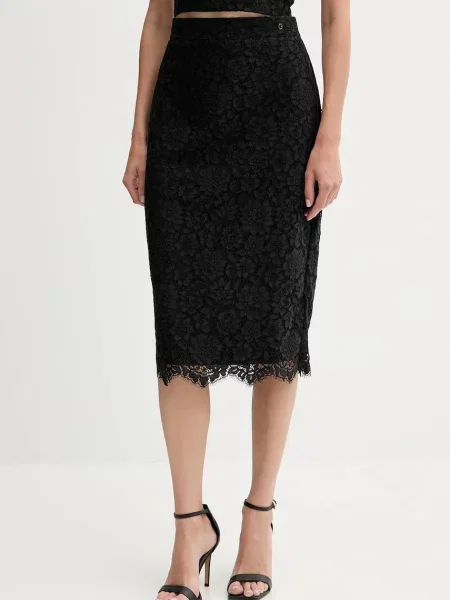 Guess spódnica JOSIANE midi ołówkowa czarny