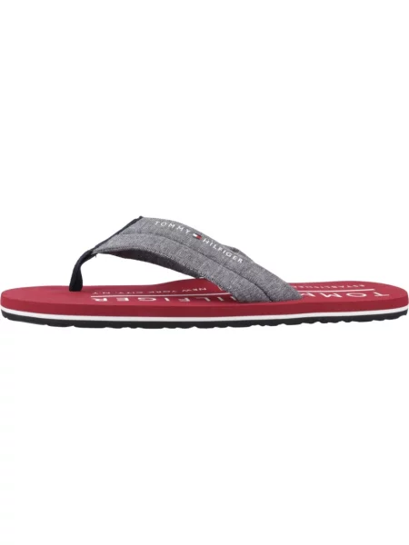 Klapki Tommy Hilfiger szare