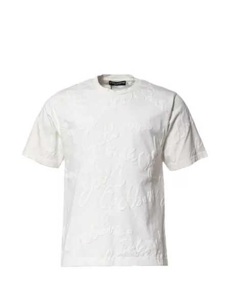 Tricou Dolce & Gabbana cu autograf alb