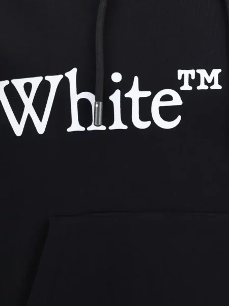 Fular Off-white cu imagine alb