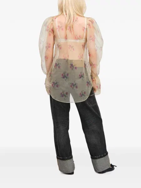 Bluză Marc Jacobs cu model floral din organza