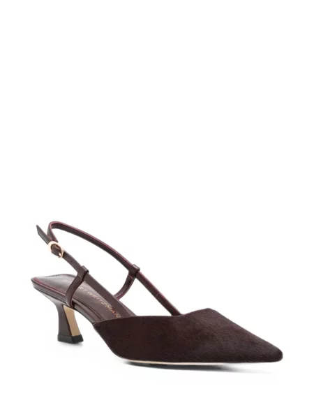 Papuci tip mules Stuart Weitzman slingback roșu