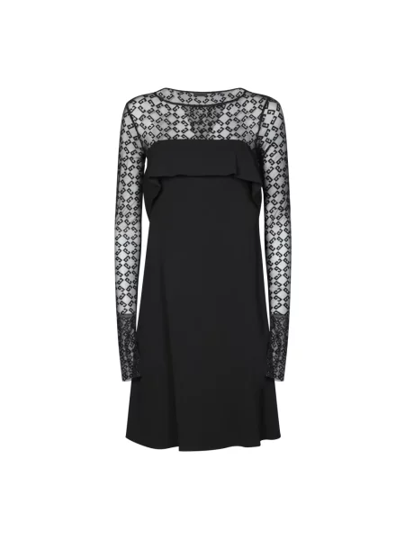 Sukienka Givenchy z długim rękawem z dżerseju elegancka czarna