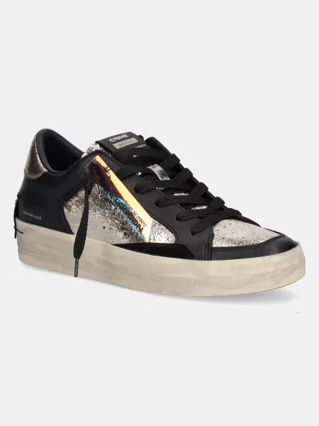 Crime London sneakers din piele DELUXE WEDGE negru