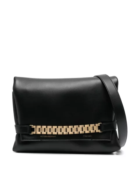 Colier Victoria Beckham din piele negru