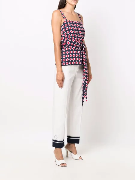 Puntíkaté tílko Boutique Moschino modré