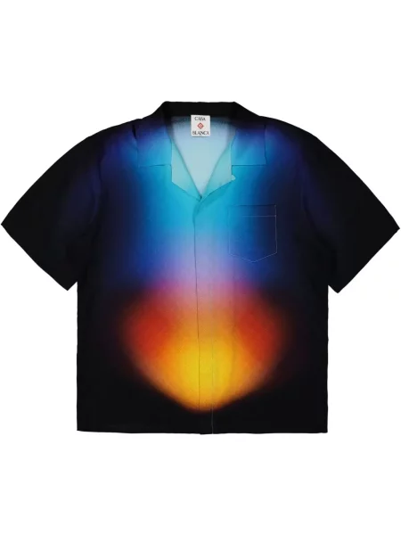 Риза Casablanca с принт с градиентным принтом черно