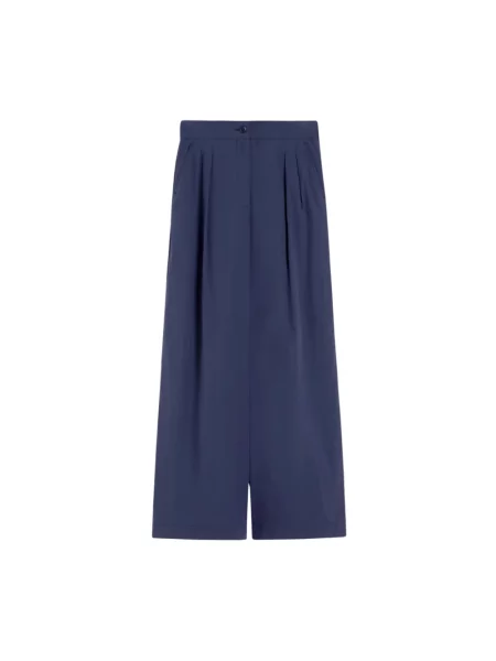 Spodnie Weekend Max Mara niebieskie