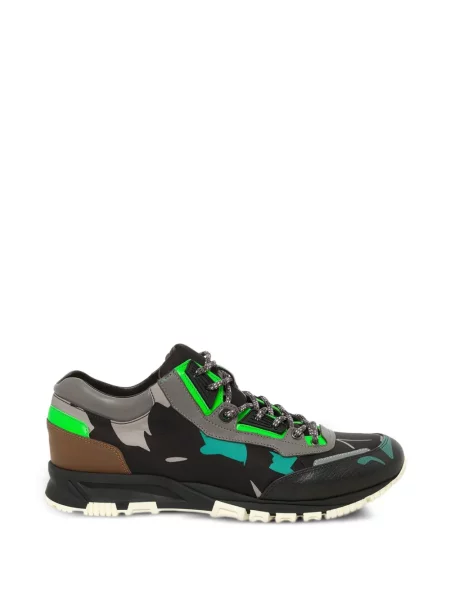 Sneakerși Lanvin din piele cu model floral cu imagine negru