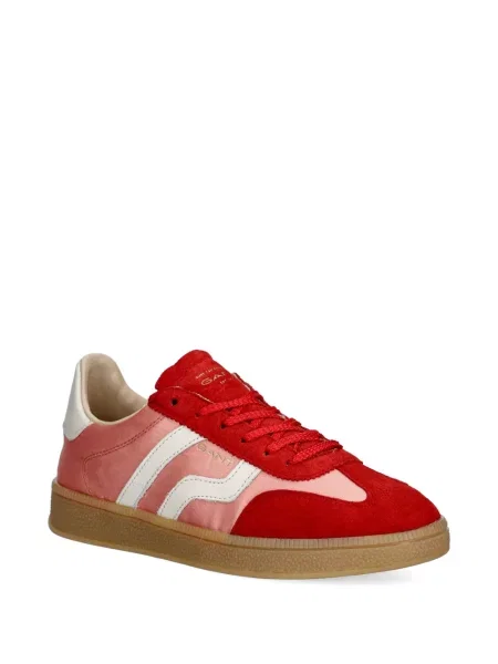 Sneakerși Gant din piele de căprioară roșu