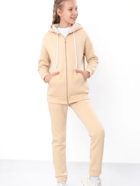 Дитячий Спортивний костюм Носи своє бавовна/поліестер бежевий