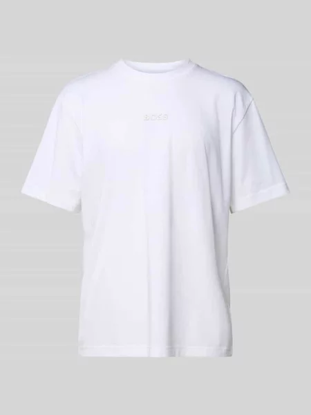 Boss Green t-shirt z nadrukiem biały