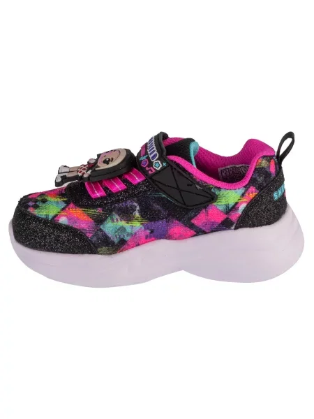 Buty sportowe Sneakersy dziewczęce Snuggle Sneaks Skech Squad czarne