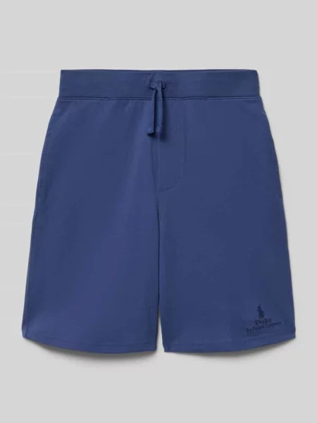 Szorty w kroju regular fit z czystej bawełny Polo Ralph Lauren Teens granatowe