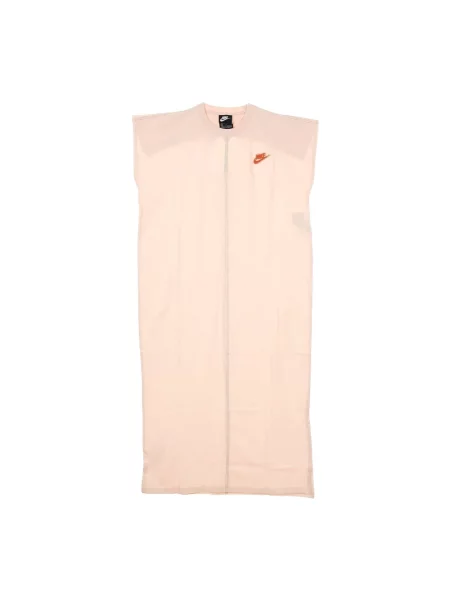 Sukienka Nike frotte pomarańczowa