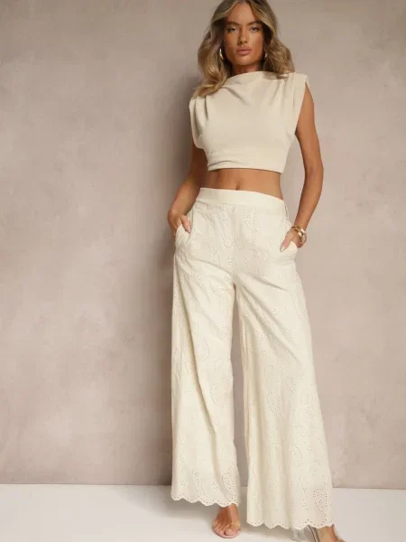 Pantaloni Milirelia bej