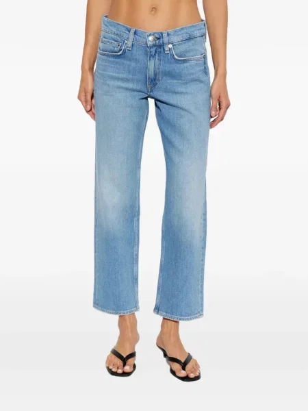 Blugi drepți Rag & Bone albastru