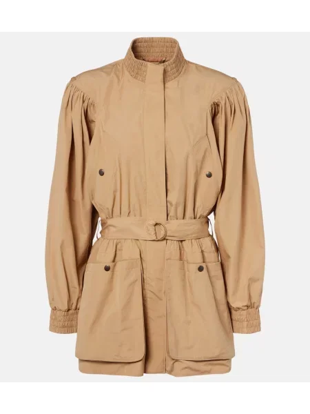 Trenci Chloé din poplin bej
