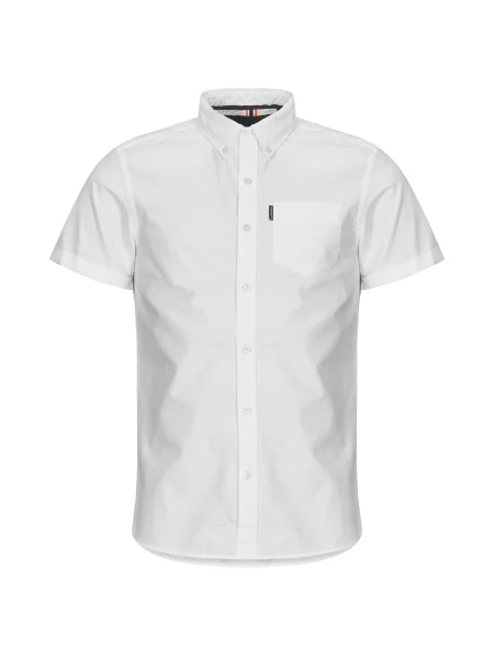 Srajca Superdry s kratkimi rokavi keper bela