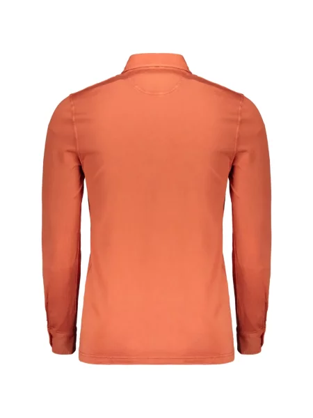 Lung tricou polo Fedeli portocaliu