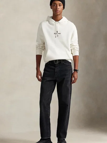 Кофта Polo Ralph Lauren з капюшоном з аплікацією бежевий