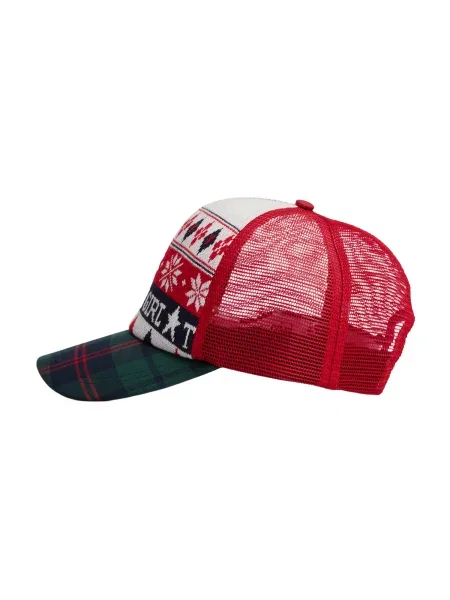 Tommy Jeans Șapcă verde pin / verde închis / intens roșu